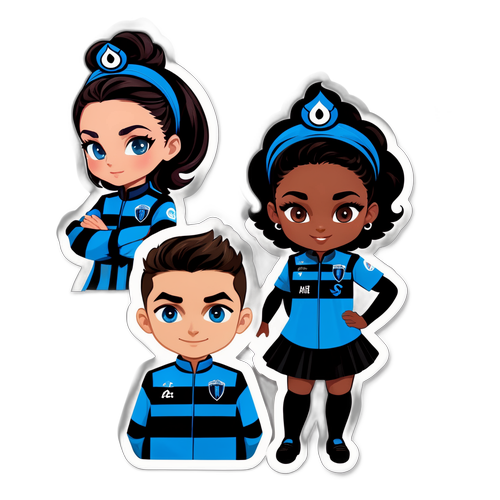 สติกเกอร์ทีมอตาลันต้าในชุดสวย