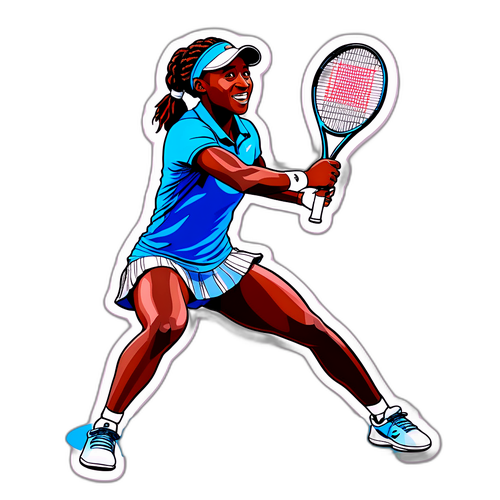 Coco Gauff im Tennispose