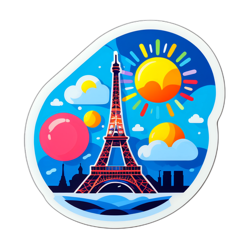 파리 날씨 스티커