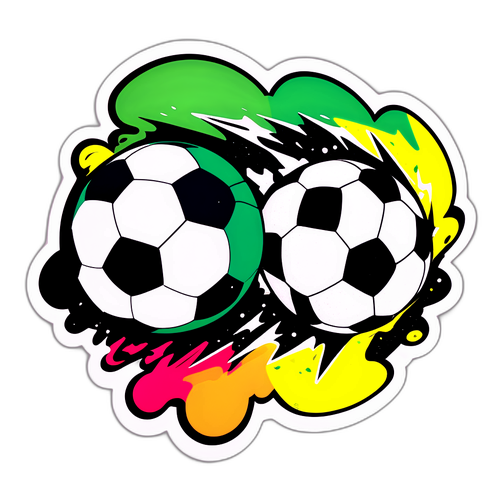 Stiker Dramatis Bola Sepak