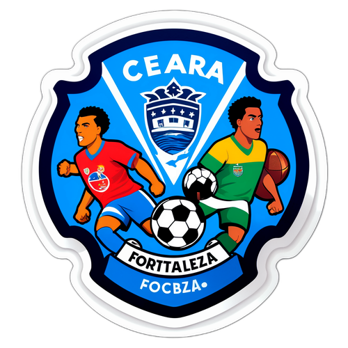 Diseño de equipos de fútbol Ceará y Fortaleza