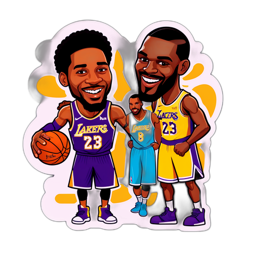 Adesivo Divertido: Hornets x Lakers
