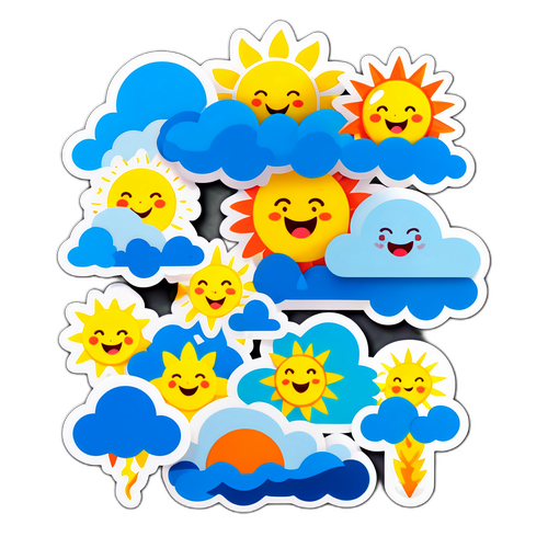 Sticker za Hali ya Jua