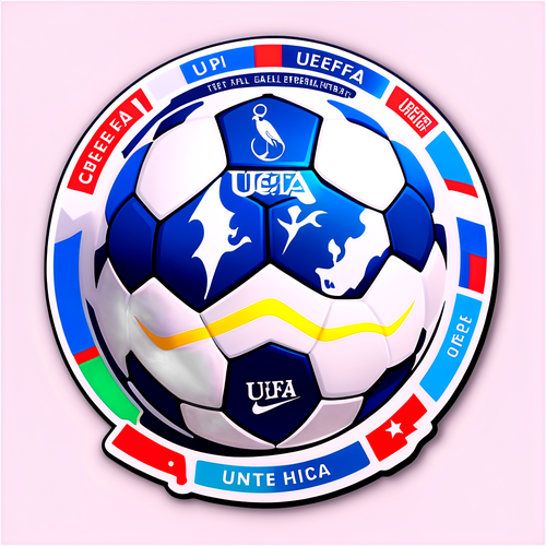 UEFA Fußball Aufkleber