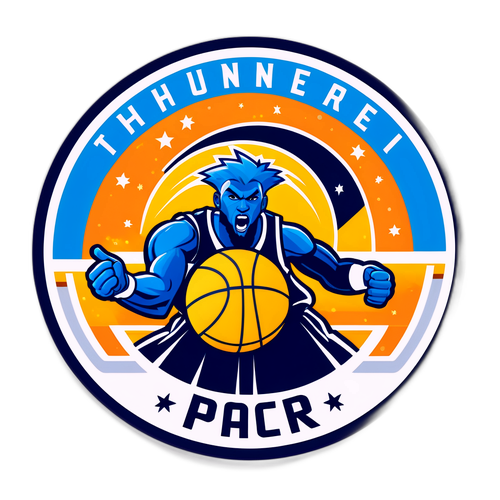 Stiker Pertandingan Basket Thunder vs Pacers
