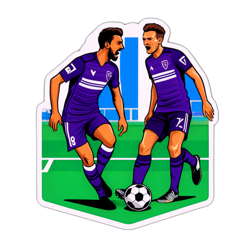 Sticker Pertempuran Fiorentina dan Dynamo Kyiv