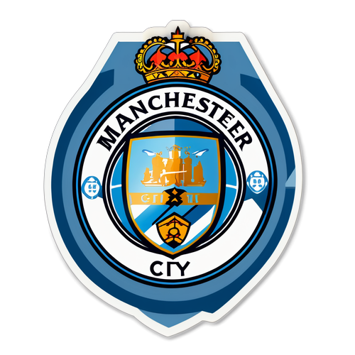 Manchester City-logotyp i modern stil