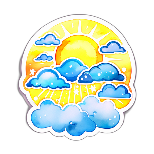 Stiker Ramalan Cuaca Hari Ini