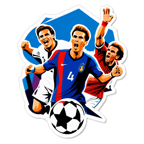 Autocolant nostalgic dedicat istoriei Ligii Campionilor