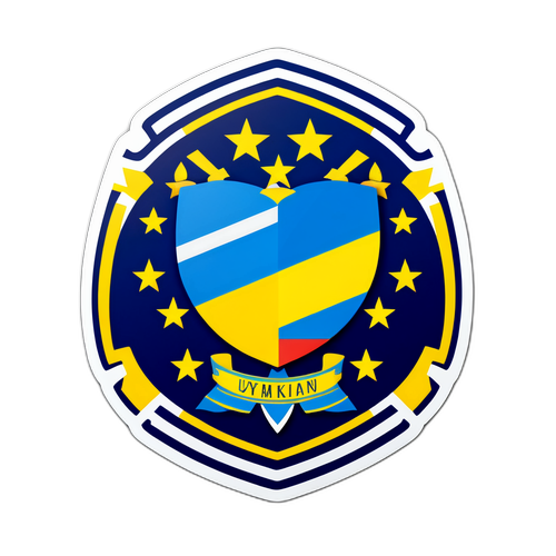 Стильний наклейка з розкладом матчів національної команди