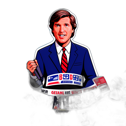 גרסה מנוונת של טוקר קרלסון עם מיקרופון