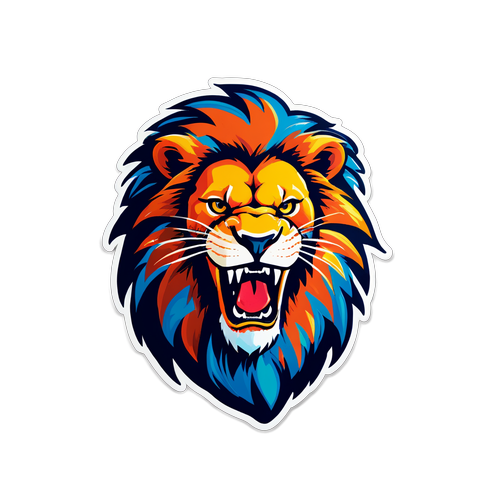 Roaring Lion Game Day Sticker