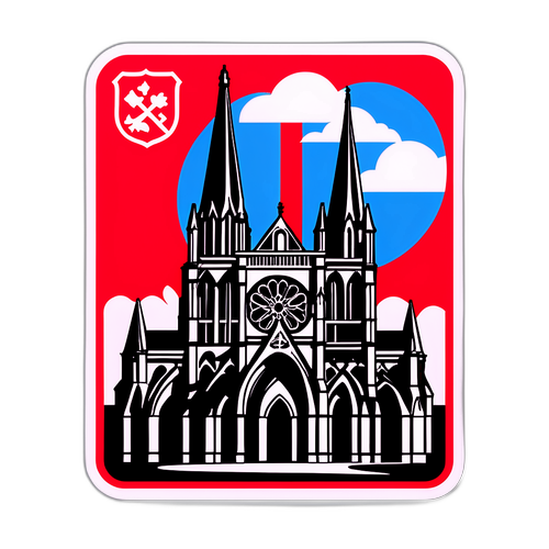 Reims Şehri Sembolleri Kombinasyonu