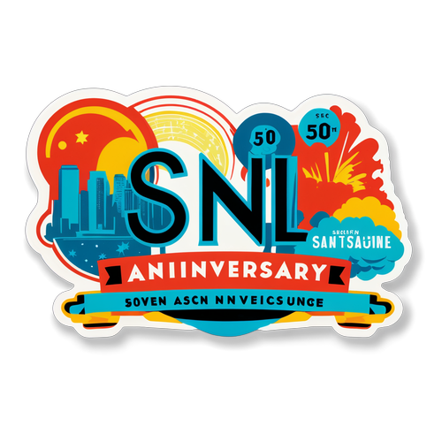 50th Anniversary of SNL Sticker