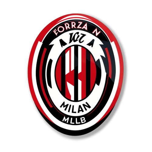 Sticker ya Eleganti ya AC Milan