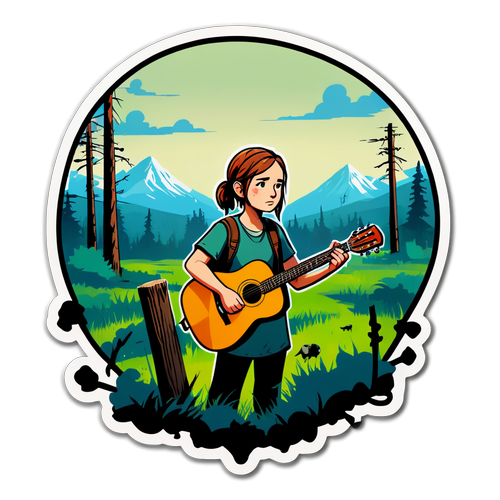 Nálepka inspirovaná druhou sezónou The Last of Us