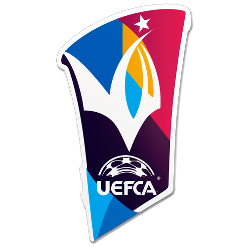 Desain Stiker Sleek dan Modern untuk Liga Konferensi UEFA