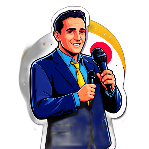 Sticker de Franco Pardo en presentación