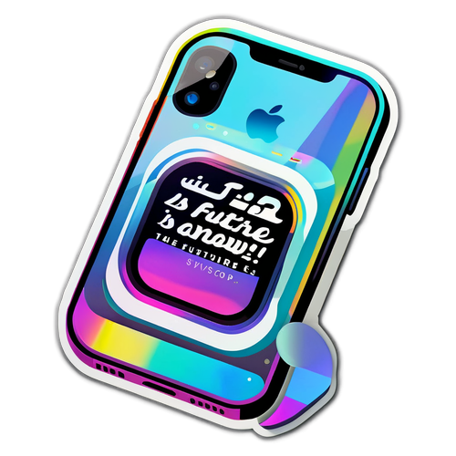 Futuristic iPhone 16e Sticker