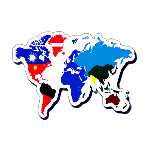 A Creative Depiction of the NSC Logo Overlaid on a World Map