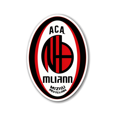 Fanya Yote Kuwa Nyota! Sticker ya AC Milan Akiwa na San Siro na Sauti ya 'Forza Milan!'