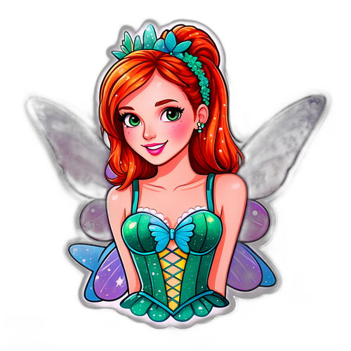 Adesivo di Bella Thorne in un outfit da fata