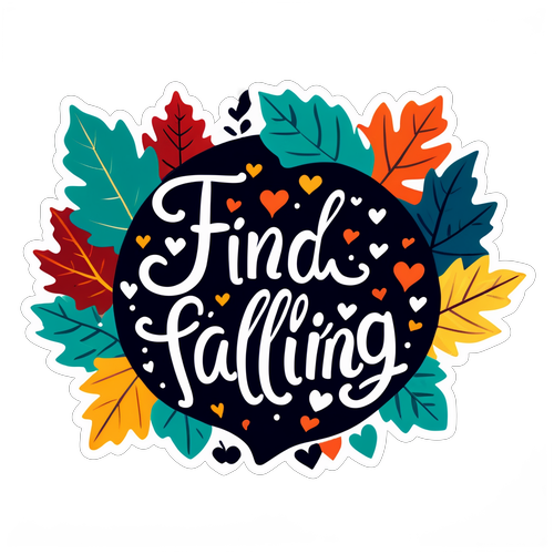 Sumunod sa Agos ng Pag-ibig: 'Find Me Falling' - Sticker na Punung-puno ng Puso at Kalikasan!