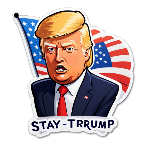 Sta Sterk! Ontdek Waarom Deze Donald Trump Sticker Iedereen Aanwakkert!