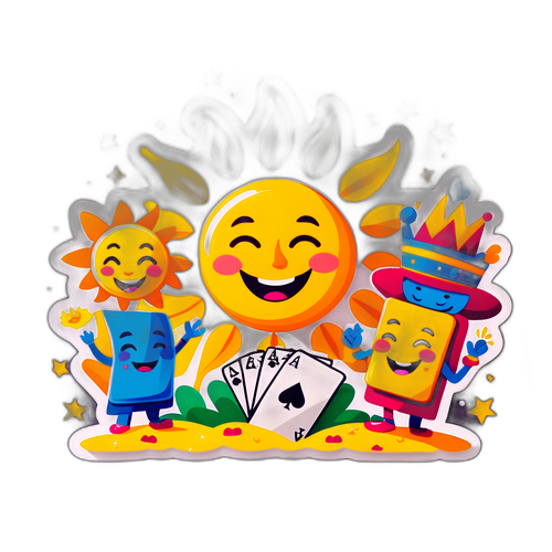 Masayang Eksena ng Mga Araw na Nagtutulungan sa Mga Ace Cards