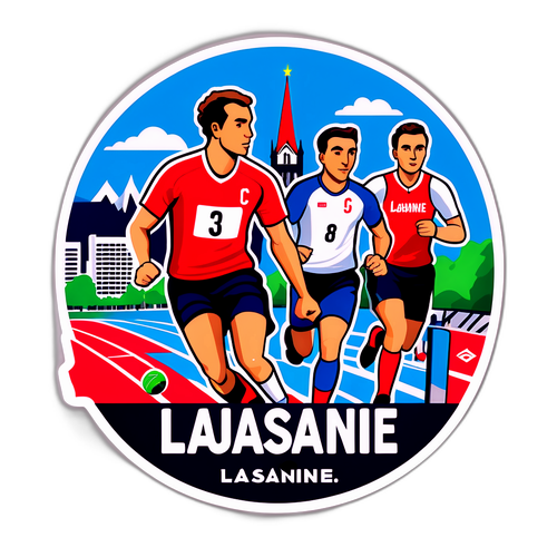 Lausanne Urheilutapahtuma Stickers