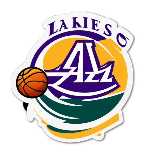 Sticker ng Labanan ng Lakers at Jazz