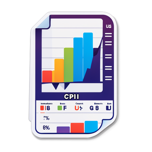 美國消費者物價指數(CPI)資訊貼紙
