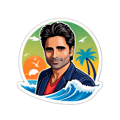 Whimsical Beach Vibes Sticker