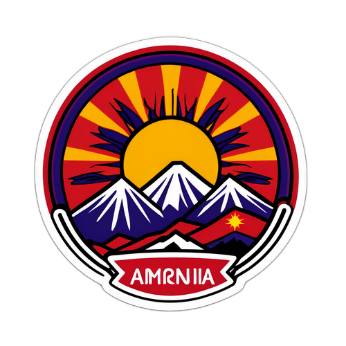 Autocolant tematic despre Armenia