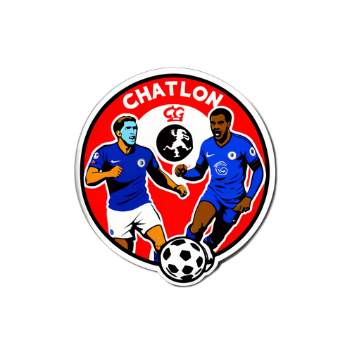 Stiker Merayakan Persaingan Charlton vs. Chelsea