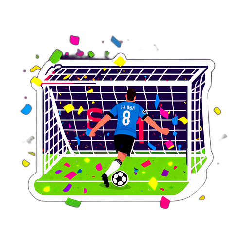 מדבקת גול עם 'אלופי לה ליגה'