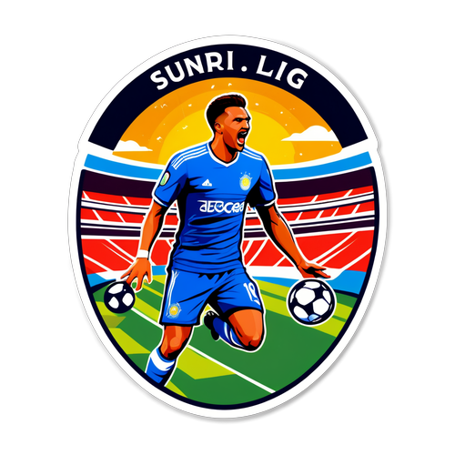 Ein dynamisches und energetisches Sticker-Design für Süper Lig