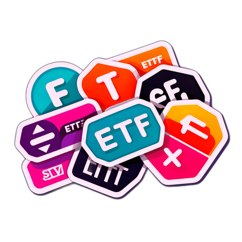 ETF 투자에 대한 아이디어를 담은 다채로운 스티커