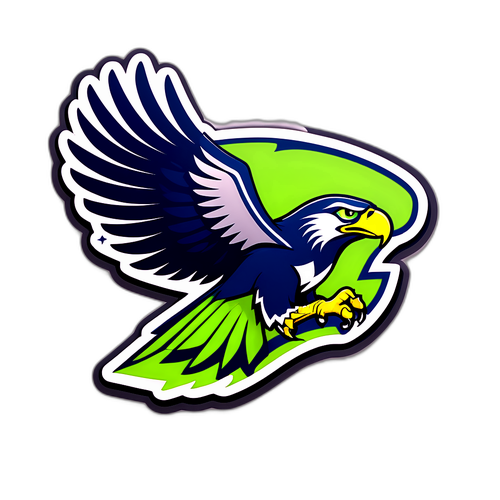 Sticker del Halcón de los Seahawks