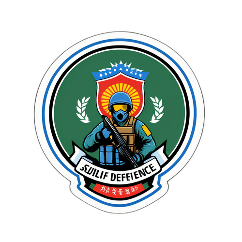 自衛隊支援のメッセージステッカー