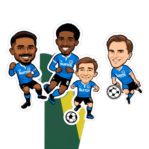 Sticker ya Roho ya Timu ya Burton na Wigan