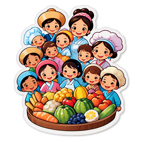 Pasar Makanan yang Ceria