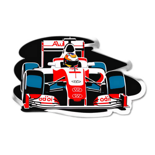 Audi Formel 1 Rennwagen in Aktion