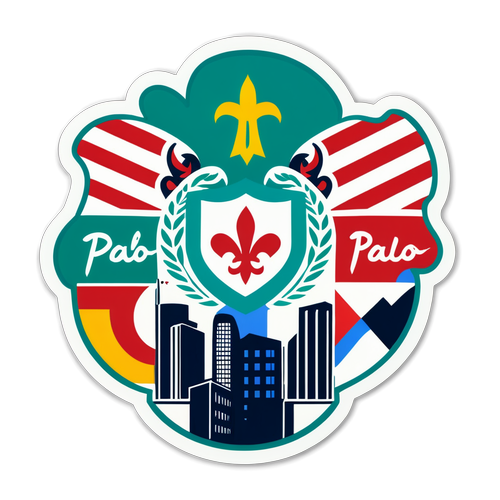 Sticker de São Paulo con el logo de Libertad