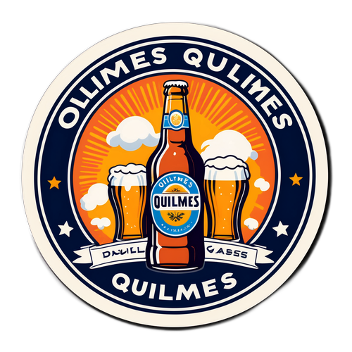 Etiqueta retro 'Quilmes'