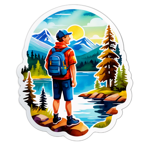 Zabawny turysta w Minnesocie