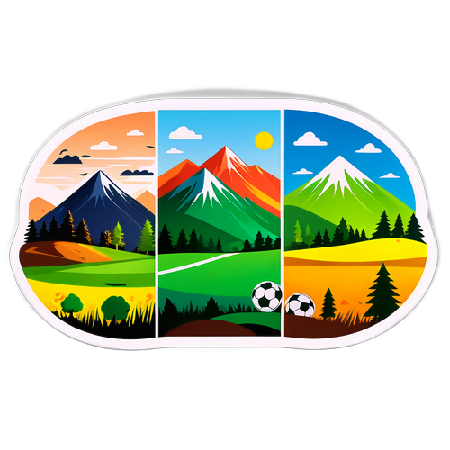 Ландшафт відвалу в різні пори року