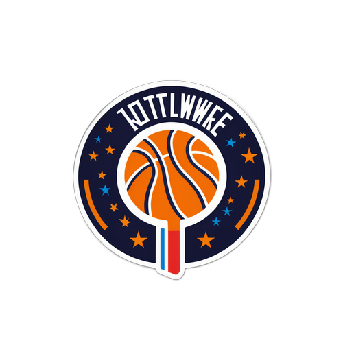 Minimalist na Disenyo ng Sticker para sa Rotowire NBA
