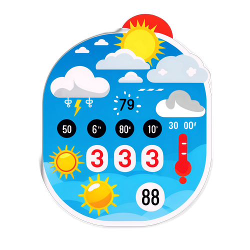 สติกเกอร์สภาพอากาศ