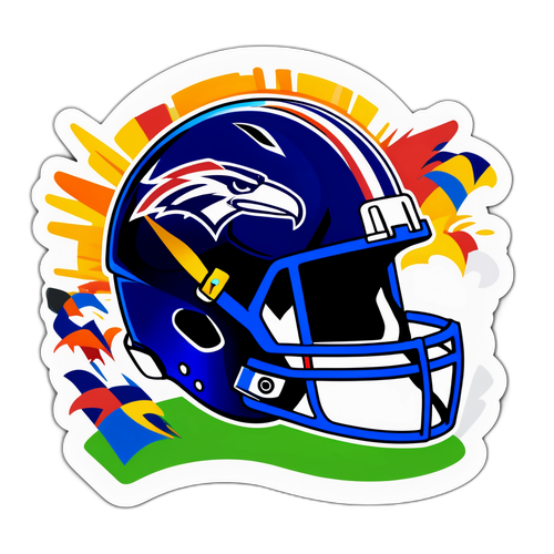 Exciting NFL Football Helmet Sticker